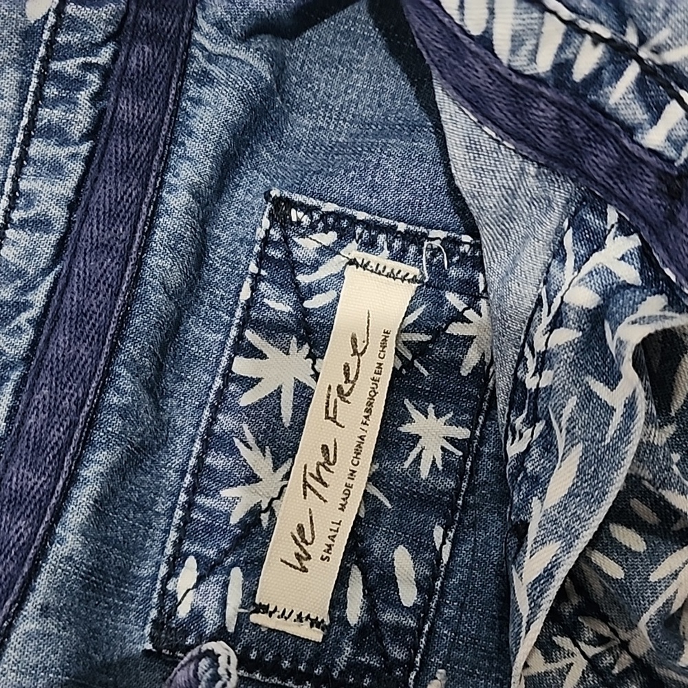 Free People Marrakesh Embroidered Denim Top - Picture 9 of 16